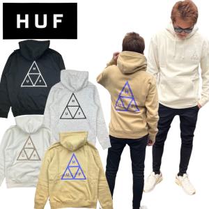 ハフ HUF パーカー スウェット 裏起毛 PF00491/PF00572 三角ロゴ ロングスリーブ プルオーバー メンズ レディース  HUF TRIPLE TRIANGLE HOODIE｜STY1