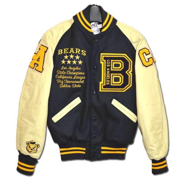 22 RGBEARS  DeLONG AWARD JACKET アワードジャケット スタジャン ドッ...