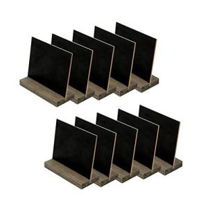 NUOLUX メニューボード 卓上 ミニ黒板 伝言板 メニュースタンド お店看板 木製 10個セット