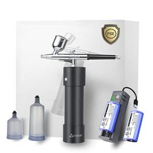 プラモデル用 エアブラシ充電式 0.5mm ハンドピース 一体型 コンプレッサー セット