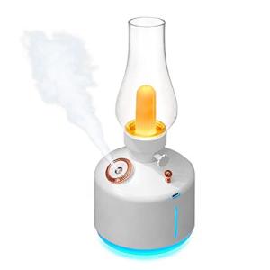 Tama's store 1台2役 ランタン型 USB充電式加湿器 卓上 加湿器 コードレス ベッドサイドランプ人気 極静音 超音波式加湿器 卓上加湿