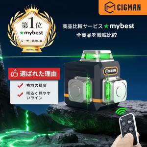 3Dレーザー墨出し器リモコン操作 3×360°...の詳細画像1