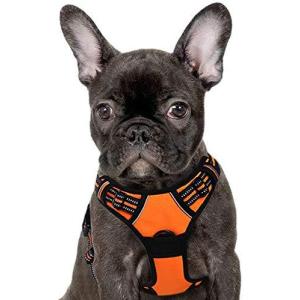 Homein 犬 ハーネス 小型犬 5-13kg 子犬用 犬への負担が少ない 引っ張り防止 サイズ調整可能 脱着簡単 夜間反射 安心散歩 通気性 軽量