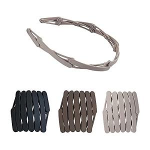 nioniu 折りたたみ式 髪ゴム おしゃれ 洗顔 バンド 3pcs hair band beauty small headband brown ha