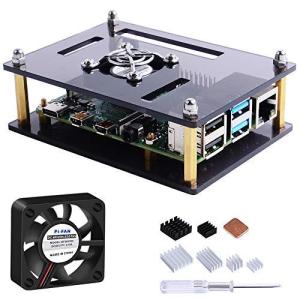 GeeekPi Raspberry Pi 4ケースRaspberry Pi 3B +ケースRaspberry Pi 3モデルB +Rasp