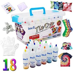 imoli タイダイキット 18色122点セット絞り染め タイダイ