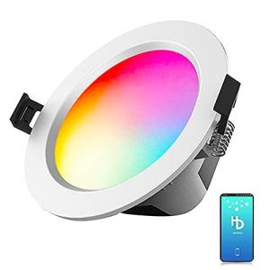 Aotealit LEDダウンライト 調光 調色 9W RGBW CCT 埋め込み式天井ライト 120φ スマートダウンライト WIFI機