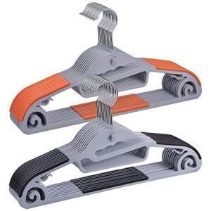 tkone ハンガー 20本組 衣類ハンガー 多機能収納 hanger 超薄型 すべらない 洗濯ハンガー 物干しハンガー 頑丈なハンガー 360度回転