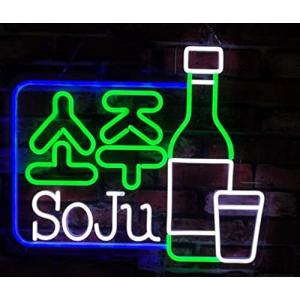 韓国 ネオンライト ネオンサイン Soju 照明 インテリア Www Okayainc Com