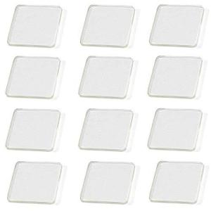 RSBELL 耐震マット 耐震ジェル 地震 家具 転倒防止 防災グッズ 防災用品 透明両面粘着 地震対策 12枚入り