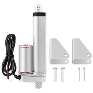 Qiilu 24V 750N 150mm 電動 リニアアクチュエーター 電動 シリンダ ストローク電動シリンダ 電動モーター 取付ブラケット付 JS-