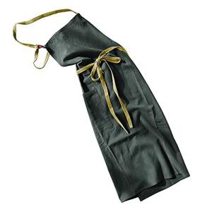 Anyasun エプロン 首掛け リネン カフェ風 シンプル おしゃれ ナチュラル 北欧 無地 おしりが隠れる ポケット付き 男女兼用 (08 グレー