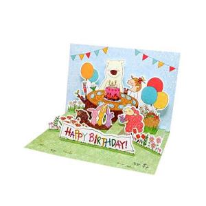 グリーティングライフ ココちゃん とびだす ポップアップ バースデーカード RY-782