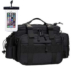 nda-style 釣り バッグ アウトドア 多機能 大容量 フィッシング 耐水 防水 防水スマホケース付き ペットボトルホルダー タックルバッグ シ