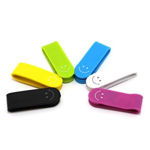 AQUALAND 万能クリップ マグネットクリップ 6色セット スマイルマーク