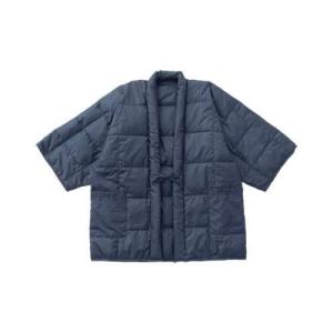 紳士用 ネイビー 洗える あったか はんてん