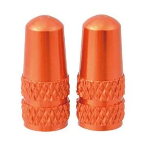 ノグチ アルミ製バルブキャップ  オレンジ 2個入り 111592