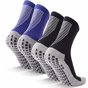 DYB&home サッカーソックス DT-8 スポーツソックス メンズ ミッドチューブ トレーニング 靴下 中厚手 滑り止め粒子 通気吸汗 抗菌防臭い