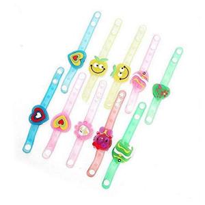 PULABO Bodhi200 10ピース子供LEDライトリストバンド光るブレスレット点滅グッズパーティーの好意ギフト ランダムな色とパターンのスタイ