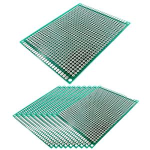 ANMBEST 5点 7*9cm PCBプロトタイプボード DIYはんだブレッドボード用両面PCBプロトタイプボード 2.54mmユニバーサルプリント