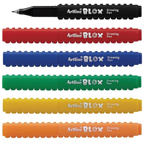 BLOX 水性サインペン 6色セット KTX-200/6W シヤチハタ Shachihata マーカ...