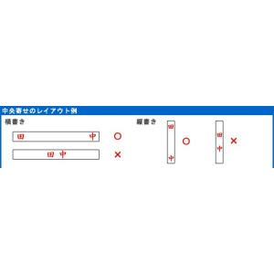 ゴム印 科目印 のべ木 別注品 角型 縦4mm...の詳細画像4