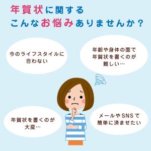 ゴム印 既製品 年賀状じまいスタンプ 2種類か...の詳細画像2