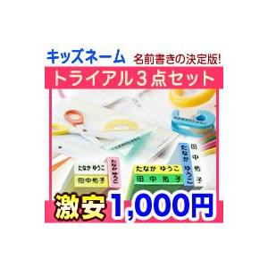 お名前スタンプ トライアルセット ゴム印 2個 2×10mm 極小 3×20mm 小 +マルチスタンプ台 黒インク 1個の 3点セット プラスチック板