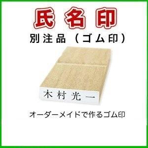 ゴム印 氏名印 のべ木 別注品 角型 ５×２９ｍｍ ０５２９