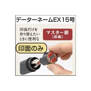 シャチハタ 印面の交換に データーネーム 印面部分のみの販売です 印面のみ データーネーム EX１５号 別注品