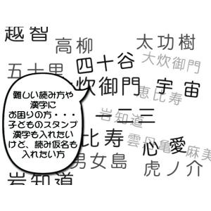 中サイズ ふりがな付き お名前スタンプ おなま...の詳細画像1