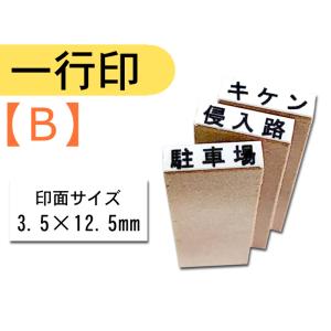 事務スタンプ一行物 一行印オーダースタンプ(種類：Ｂ) 請求書 領収書 伝票 納品書 書類 個人 法...