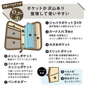 【在庫限り】母子手帳ケース 大容量 マルチケー...の詳細画像2