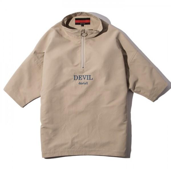 Deviluse　Half Zip Shirts(Khaki)