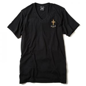 Deviluse　H.M.O V-neck T-shirts(Black）