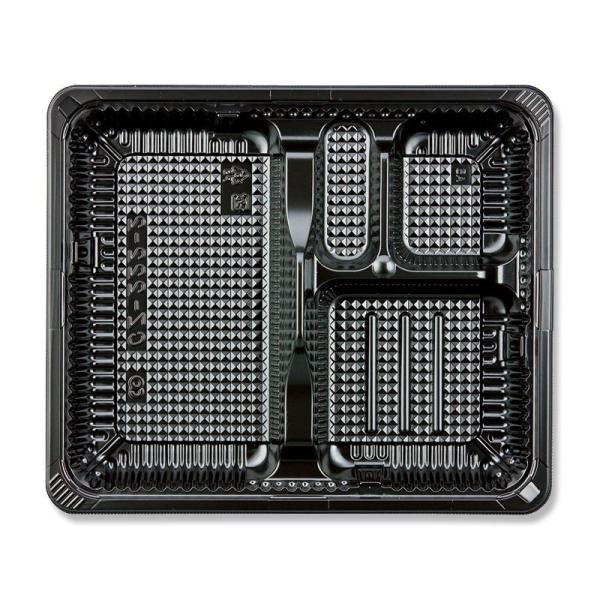 【個人宅不可・店名必須】テイクアウト容器 フードデリバリー CZ-222-2 BS黒本体(N) 60...