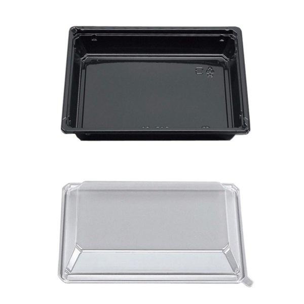 【個人宅不可・店名必須】テイクアウト容器 フードデリバリー  CZ-525 黒 本体・蓋セット 40...