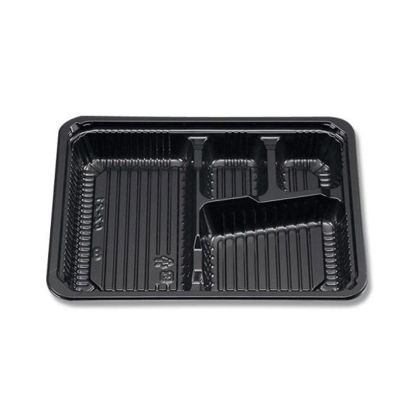 【個人宅不可・店名必須】幕の内 弁当容器 使い捨て 業務用 新CZ-21 BS黒本体 600枚/ケー...