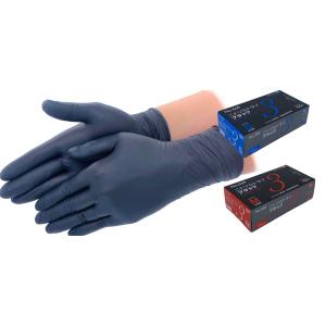 エブノ No.569 ニトリルトライ3 ブラック パウダーフリー食品衛生法規格合格品 1箱100枚入...