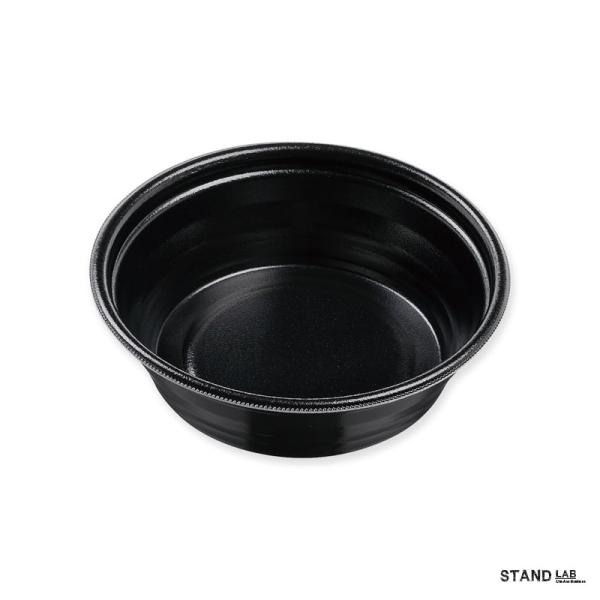 【法人・店舗様のみ】DLV麺20（58）本体 黒W 400枚/ケース 食品テイクアウト容器 麺丼容器...