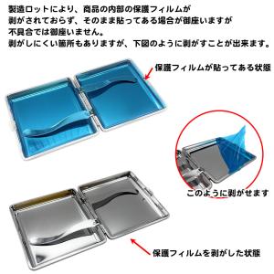シガレットケース 黒 レザー たばこ入れ タバ...の詳細画像5
