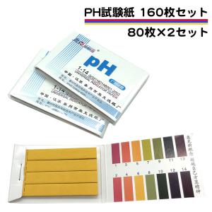 pH試験紙 160枚 80枚が2セット リトマス試験紙 夏休み