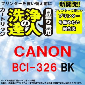 洗浄の達人 BCI-326BK キヤノンヘッドクリーニングカートリッジプリンター目詰まり解消 （B）｜standardcolor