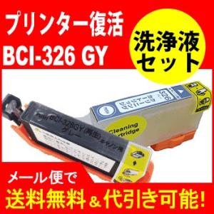 リサイクルと洗浄　　キヤノンBCI-326GY リサイクルとヘッドクリーニングカートリッジBCI-326GY(グレー)｜standardcolor