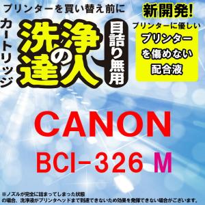 洗浄の達人 BCI-326M キヤノンヘッドクリーニングカートリッジプリンター目詰まり解消 (マゼンタ)｜standardcolor