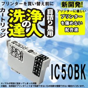 洗浄の達人 エプソン プリンター 目詰まり洗浄  シリーズ IC6CL50 プリンター目詰まり ヘッドクリーニング 洗浄液 ICBK50 黒 ブラック｜standardcolor