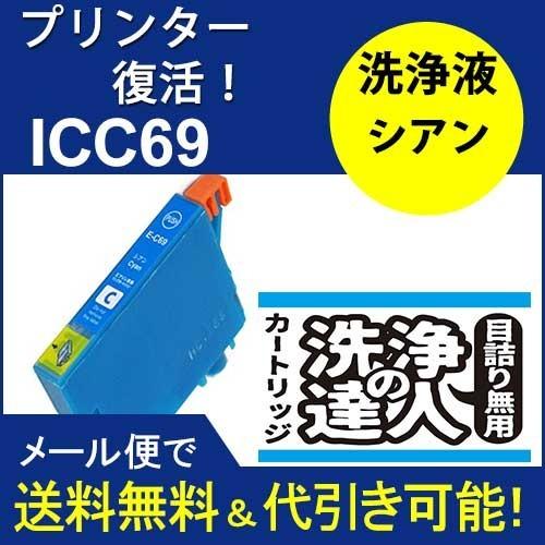 洗浄　達人　エプソン　インク目詰まり　ＥＰＳＯＮ　　 IC4CL69 ic69C シアンプリンターヘ...