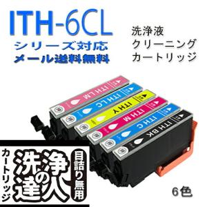 洗浄洗浄液カートリッジ ITH-6CL エプソンプリンター用クリーニングカートリッジ ITH-6CL ITHシリーズ 6色セット インク洗浄 ITH イチョウ