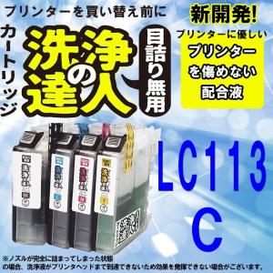 洗浄の達人　ブラザー工業(Brother) LC113　目詰まり解消　 LC113C 　シアン専用　インクカスレ｜standardcolor