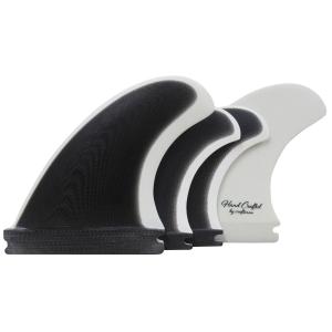 CRAFTSMAN FIN クラフトマン Quad Fins SF4 Futures. クワッドフィン VOLAN BLACK/WHITE オルタナティブ ショートボード ミッドレングス サーフィン 4本SET｜standardstore